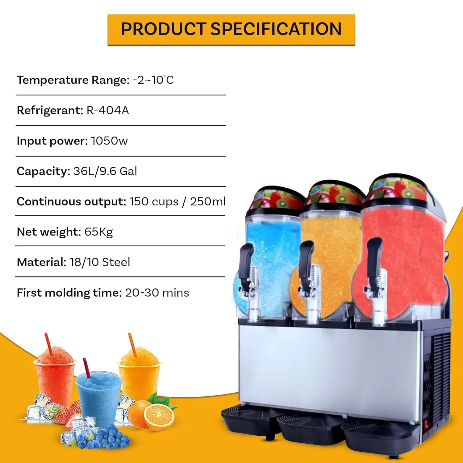 3 Tank Slush Machine - XC336 - Image 4