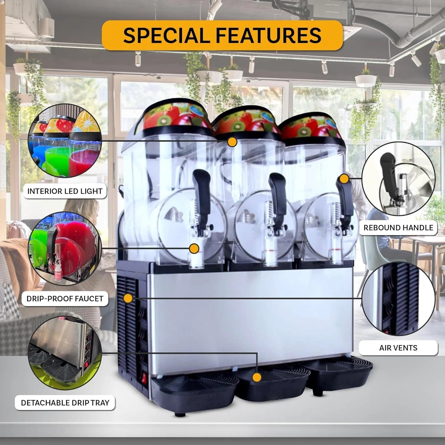 3 Tank Slush Machine - XC336 - Image 10