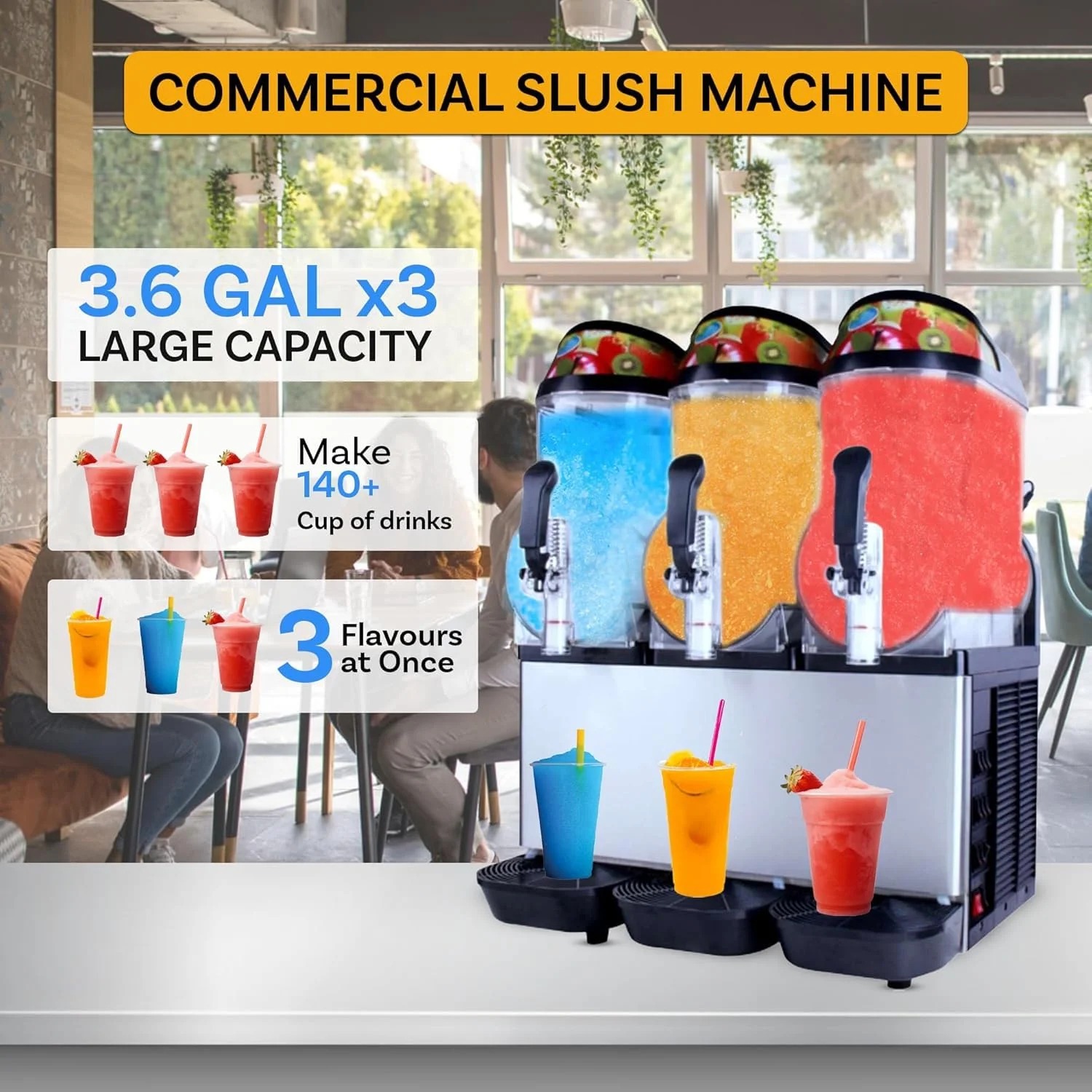 3 Tank Slush Machine - XC336 - Image 9