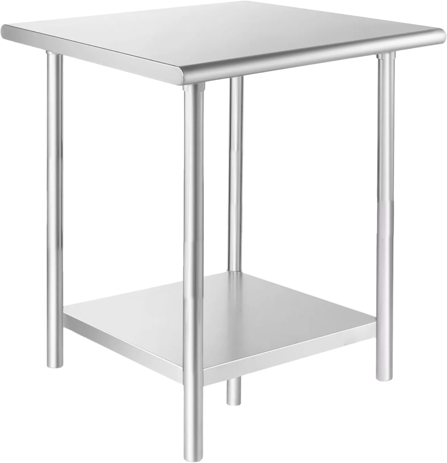 CVS Double Layer Stainless Steel Kitchen Catering Table- Food Prep Workbench Dining Table - Image 3