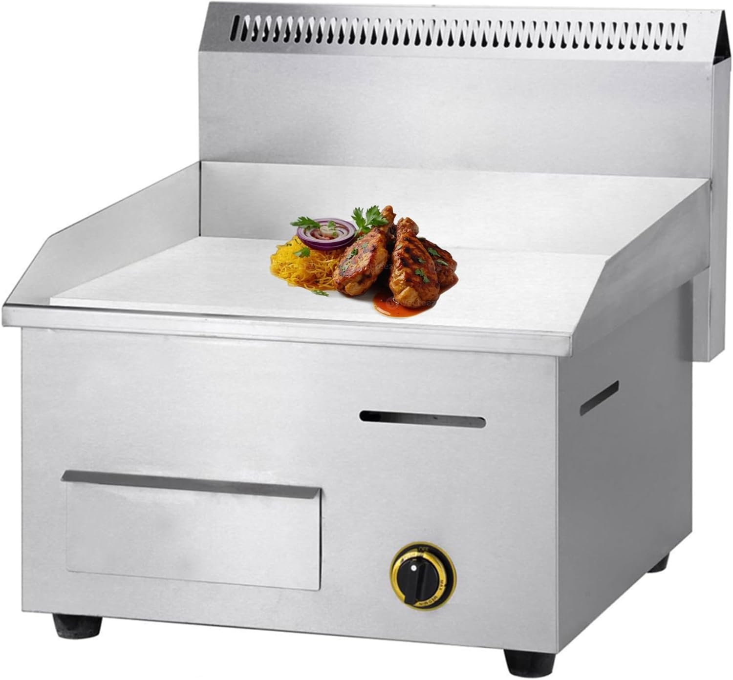 Commercial Gas Griddle – Single Burner, 50°C to 300°C Adjustable Temperature, Durable and Energy-Efficient - Image 5