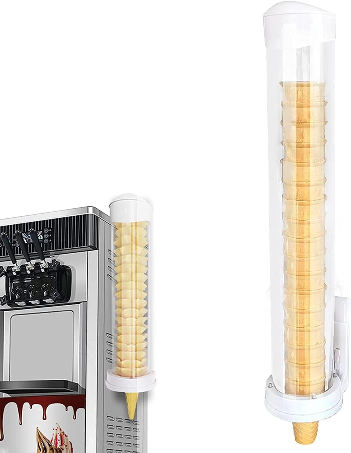 Ice Cream Cone Storage Dispenser Reusable Plastic Ice Cream Cone Holder - Image 11