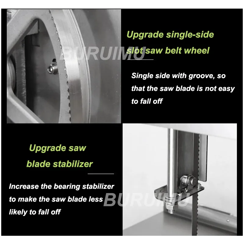 Commercial Electric Bone Saw - 2400 mm - Stainless Steel Butcher's saw HR-300A - Image 2