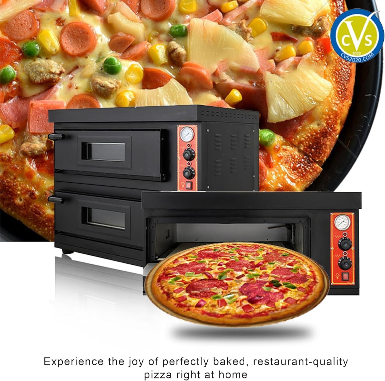 Commercial Gas Pizza Oven Outdoor, 60 x 90 x 15 cm Spacious Chamber, High-Temperature Range 600?C, Efficient Natural Gas Operation - Image 6
