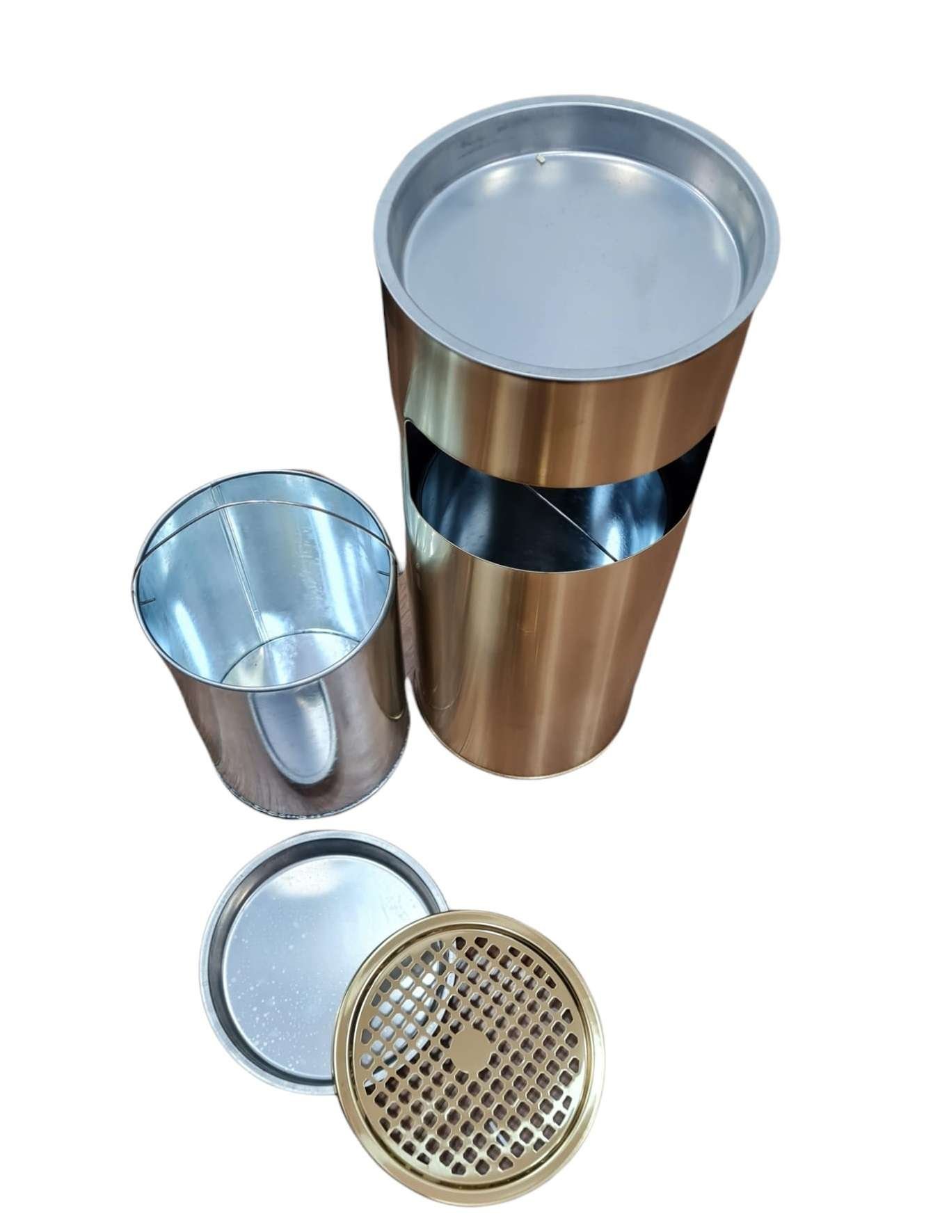 30 Litre Outdoor/Indoor Litter Bin with Stainless Steel Ashtray Lid in VARIOUS COLOURS - Image 6