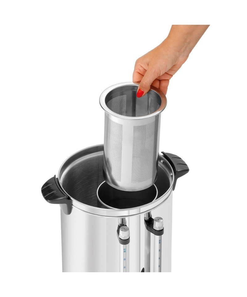 CVS Stainless Steel Electric Catering Urn - Water Boiler - Tea Urn Kettle - Water Level Indicator - Anti-drip Tap - Temperature Control - Image 3