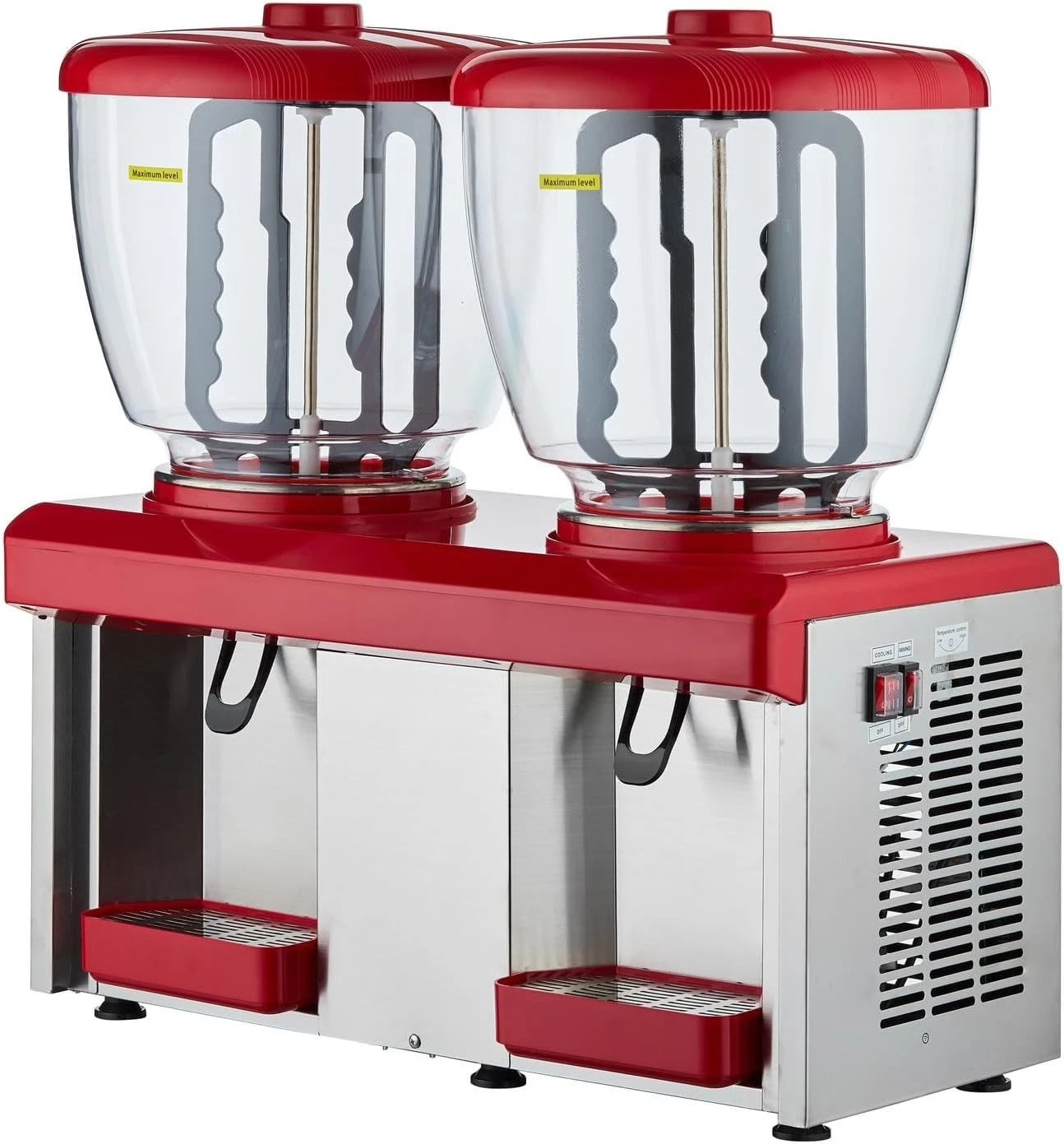 CVS Commercial Beverage Dispenser 2x 25L Automatic Single Cylinder Juice Dispenser
