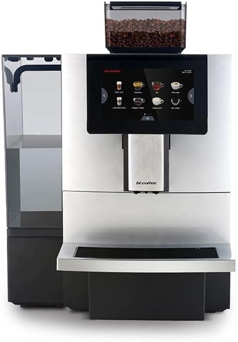 F09 Big Commercial Bean to Cup Coffee Machine | Standard 2L Water tank | 1200g Bean Hopper Dual Cup Espresso Cappuccino Maker for Office Café
